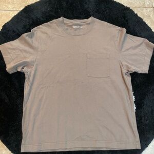 Abercrombie & Fitch Brown Heavyweight Short Sleeve Shirt